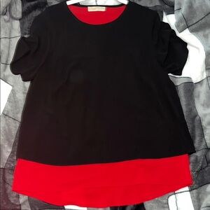 Michael Kors black&red overlay women’s size xl